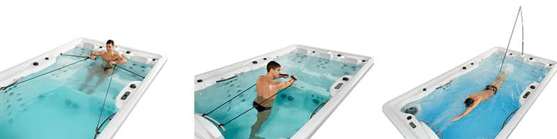 image 1 Un kit fitness qui transforme le spa de nage en une véritable salle de sport - Ambiance & Spa - 1