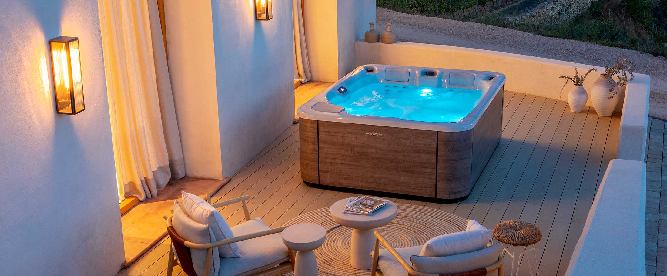 Aquavia Spa Touch Extérieur Nuit